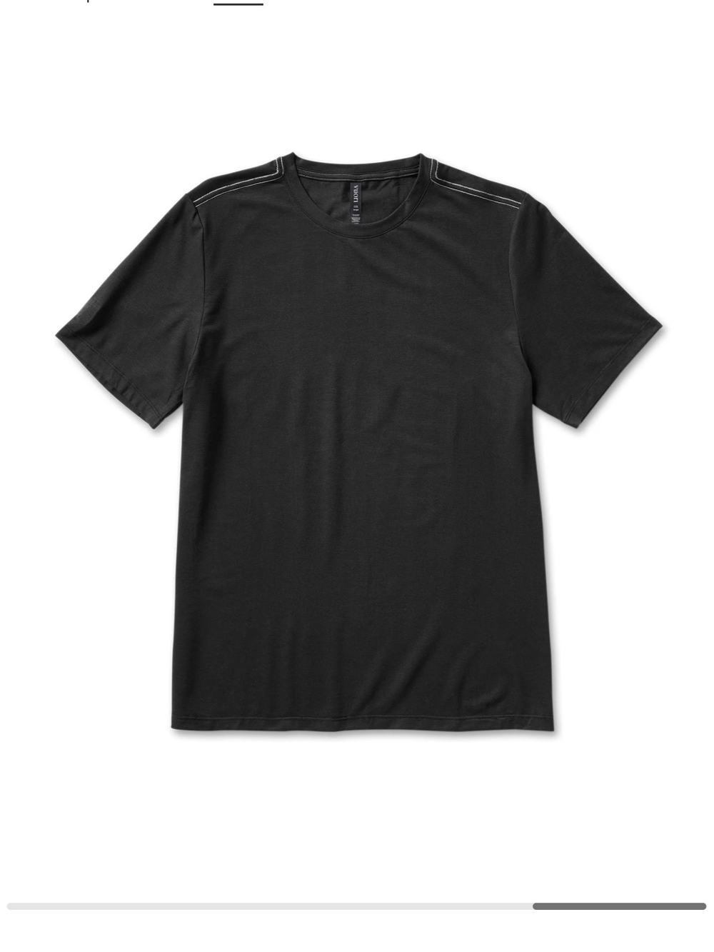 Vuori Current Tech Tee Mens Black L
